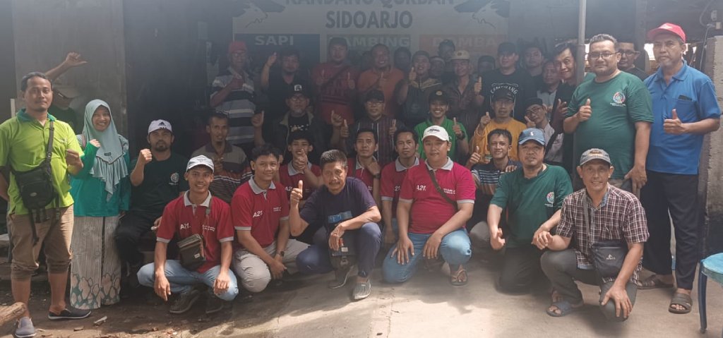 PCM Krian Gelar Pelatihan Teknik Merobohkan Ternak Kurban