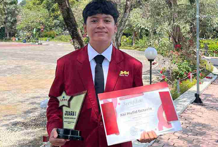 Abi Mufid Siap Wakili UMM Maju ke Pemilihan Mahasiswa Berprestasi Tingkat Nasional