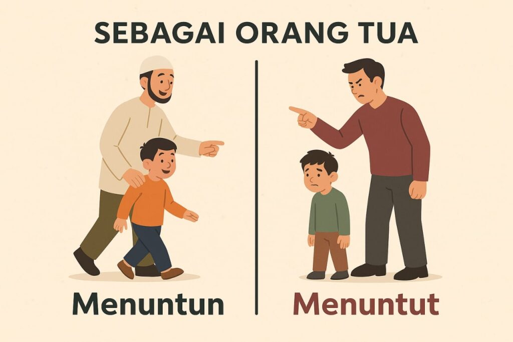 Sebagai Orang Tua Menuntun atau Menuntun?