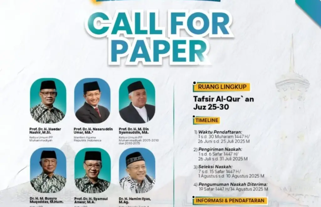 Muhammadiyah Gelar Konferensi Mufasir ke-3, Fokus Susun Tafsir At-Tanwir Juz 25–30