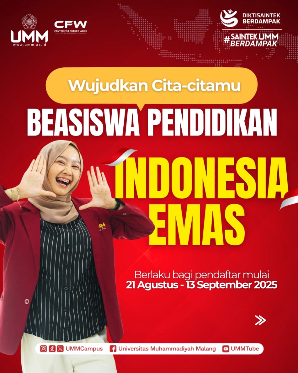 UMM Luncurkan Program Beasiswa Indonesia Emas