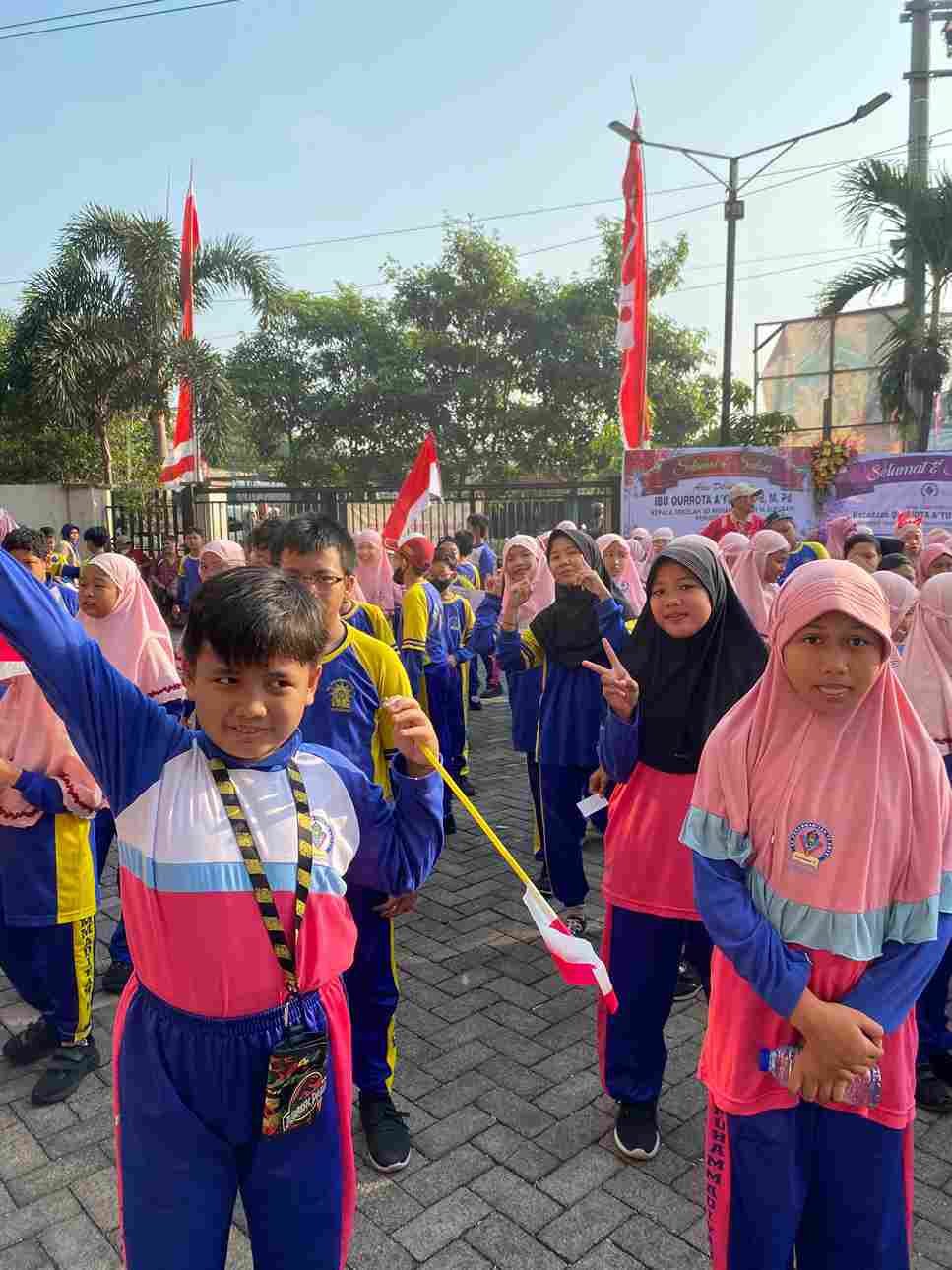 Peringati HUT ke-80 RI, SD Mupalas Surabaya Gelar Lomba-Lomba Unik