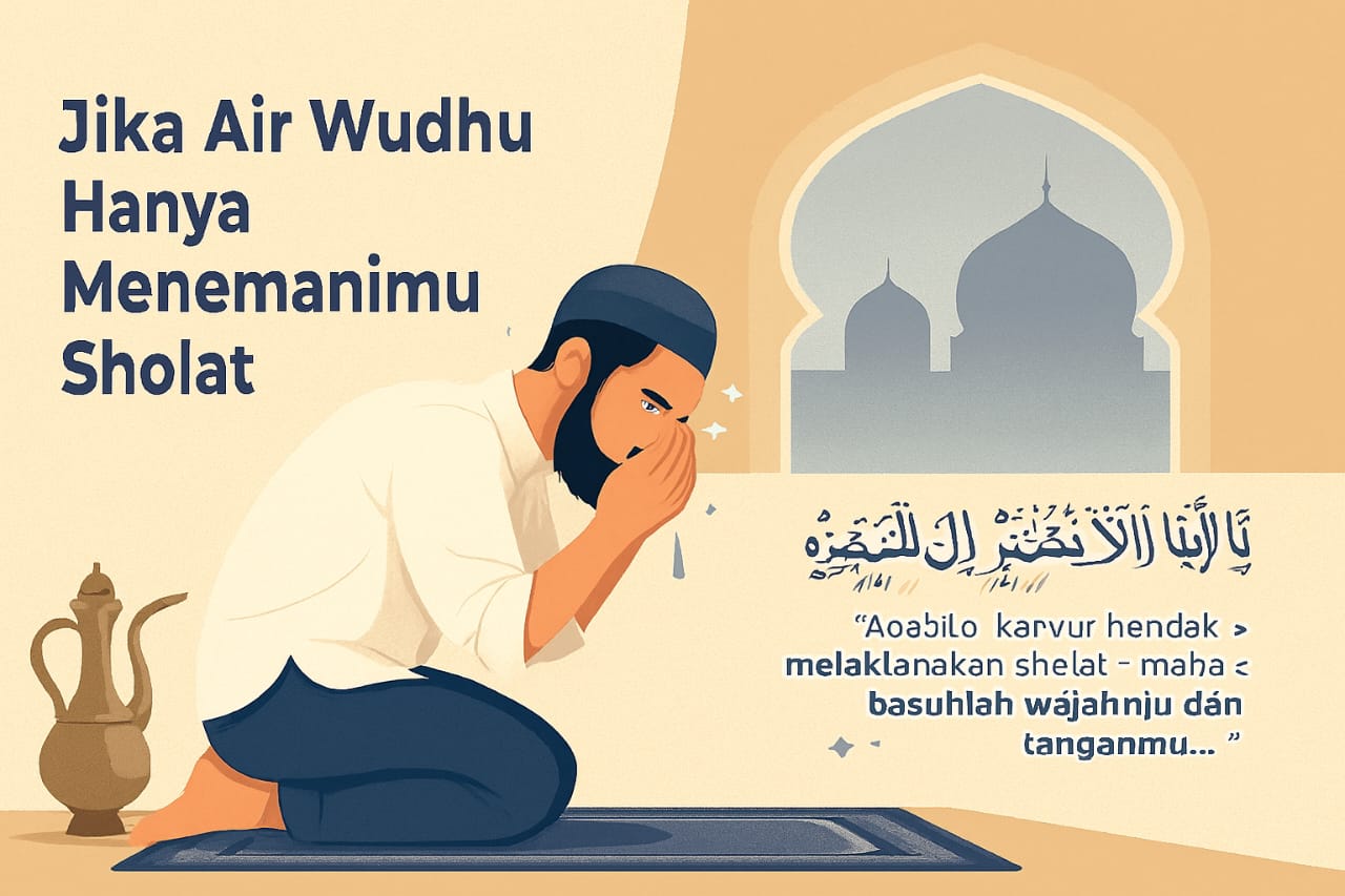 Jika Air Wudlu Hanya Menemanimu Salat