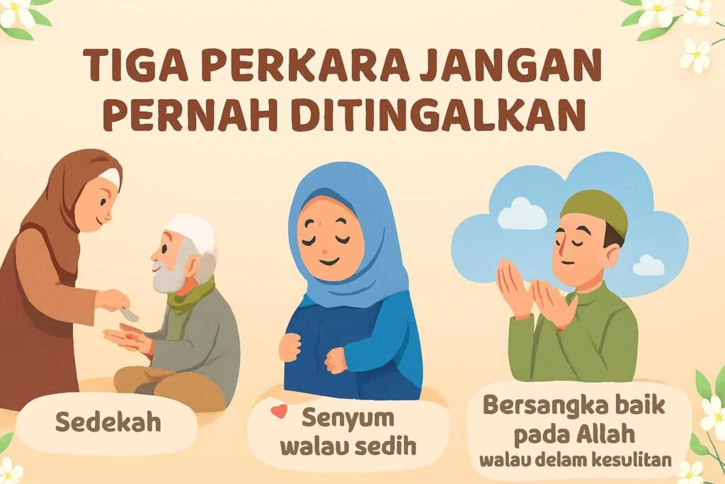 Tiga Perkara Jangan Pernah Ditinggalkan