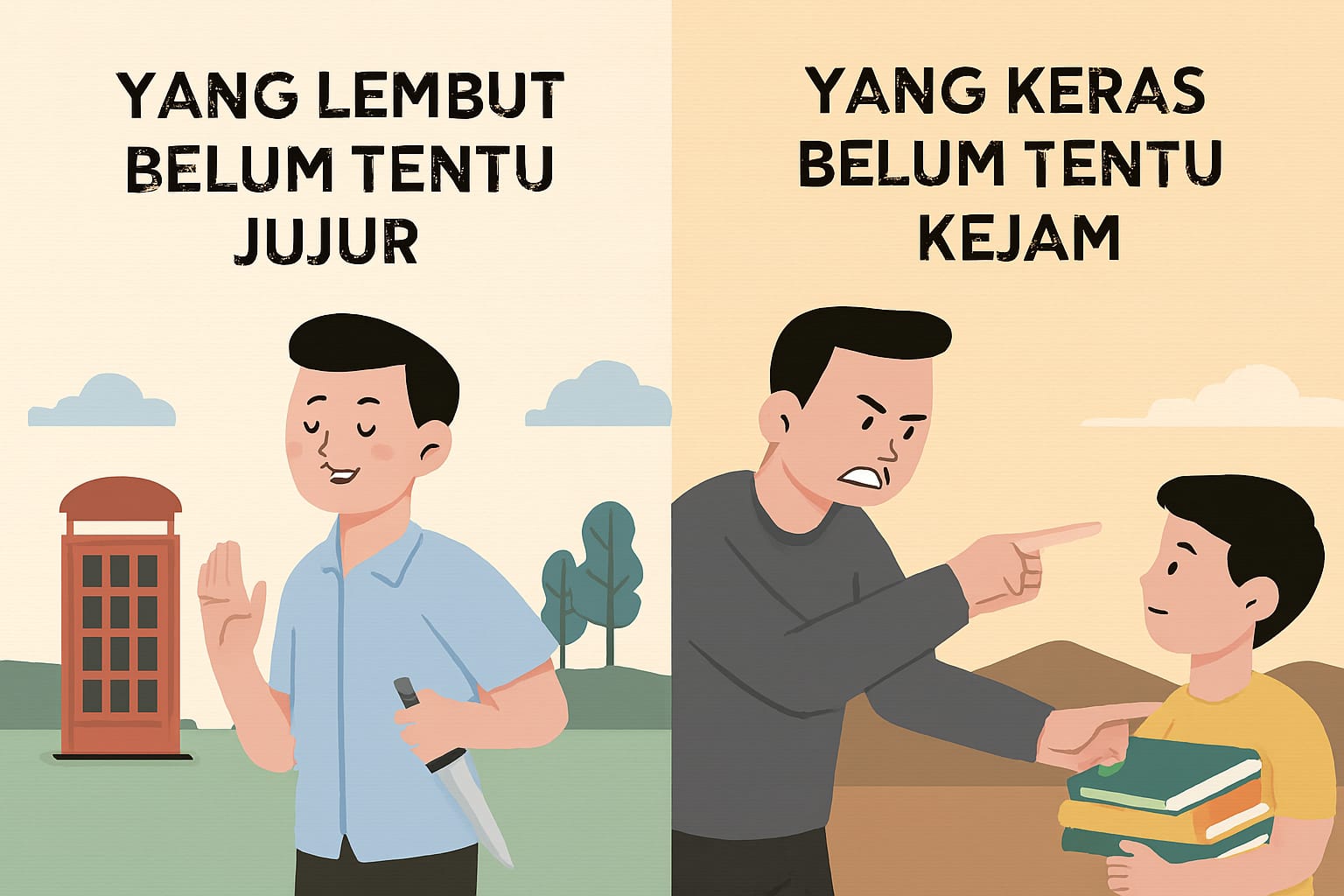 Yang Lembut Belum Tentu Jujur