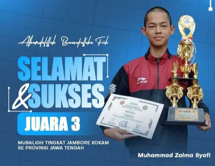 Juara III Lomba Mubaligh, Muhammad Zalma Syafi, Jambore Kokam se-Jawa Tengah 2025