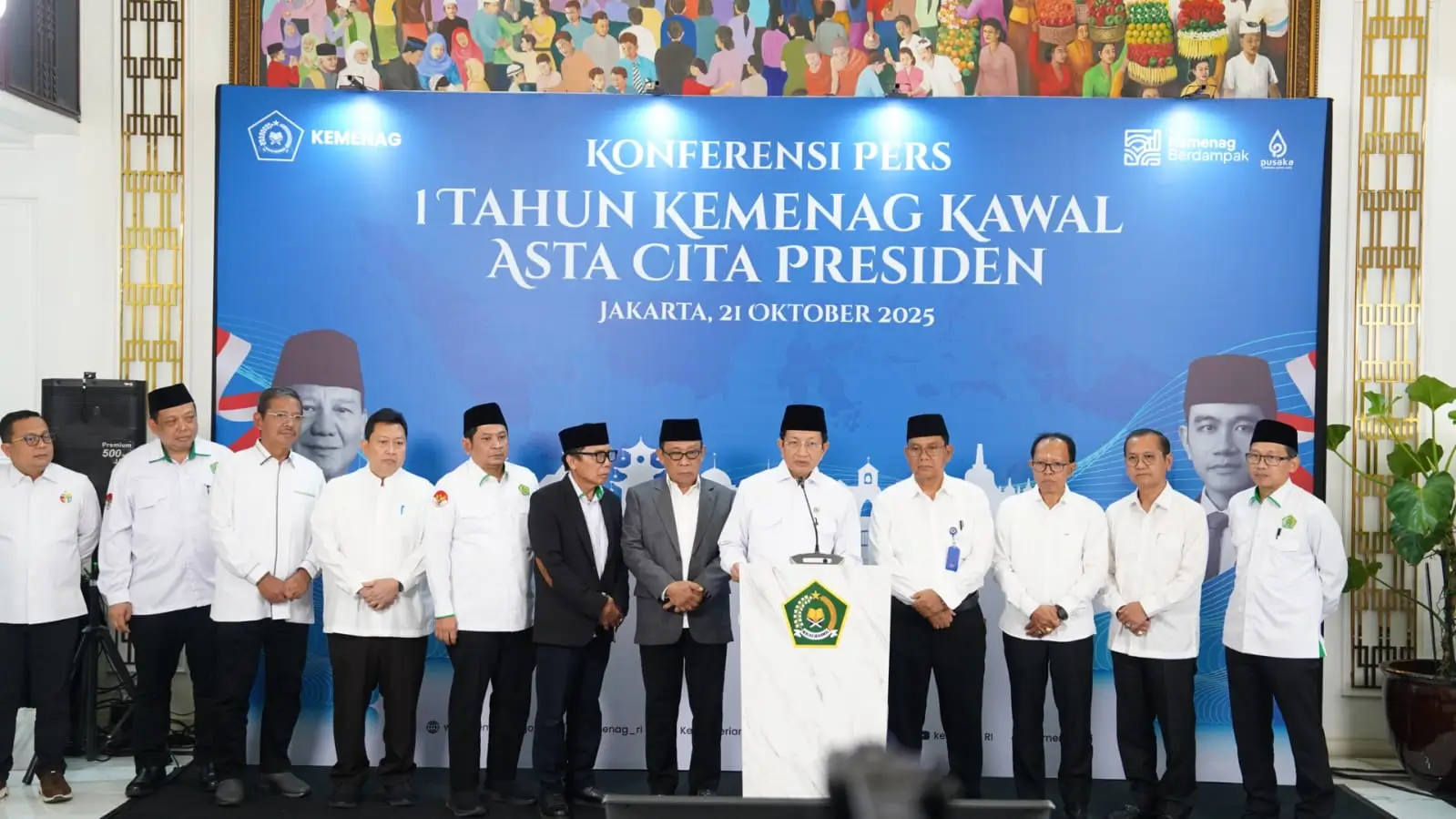 Refleksi satu tahun perjalanan Kemenag mengawal Asta Cita di Jakarta, Selasa, 21/10/2025. Foto: Ist