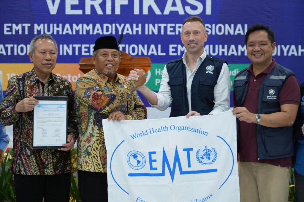 EMT Muhammadiyah Terverifikasi WHO sebagai Tim Medis Darurat Internasional Pertama dari Indonesia