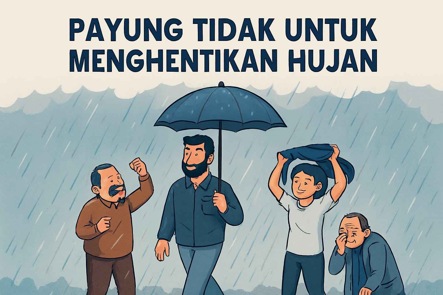 PAYUNG TIDAK UNTUK MENGHENTIKAN HUJAN
