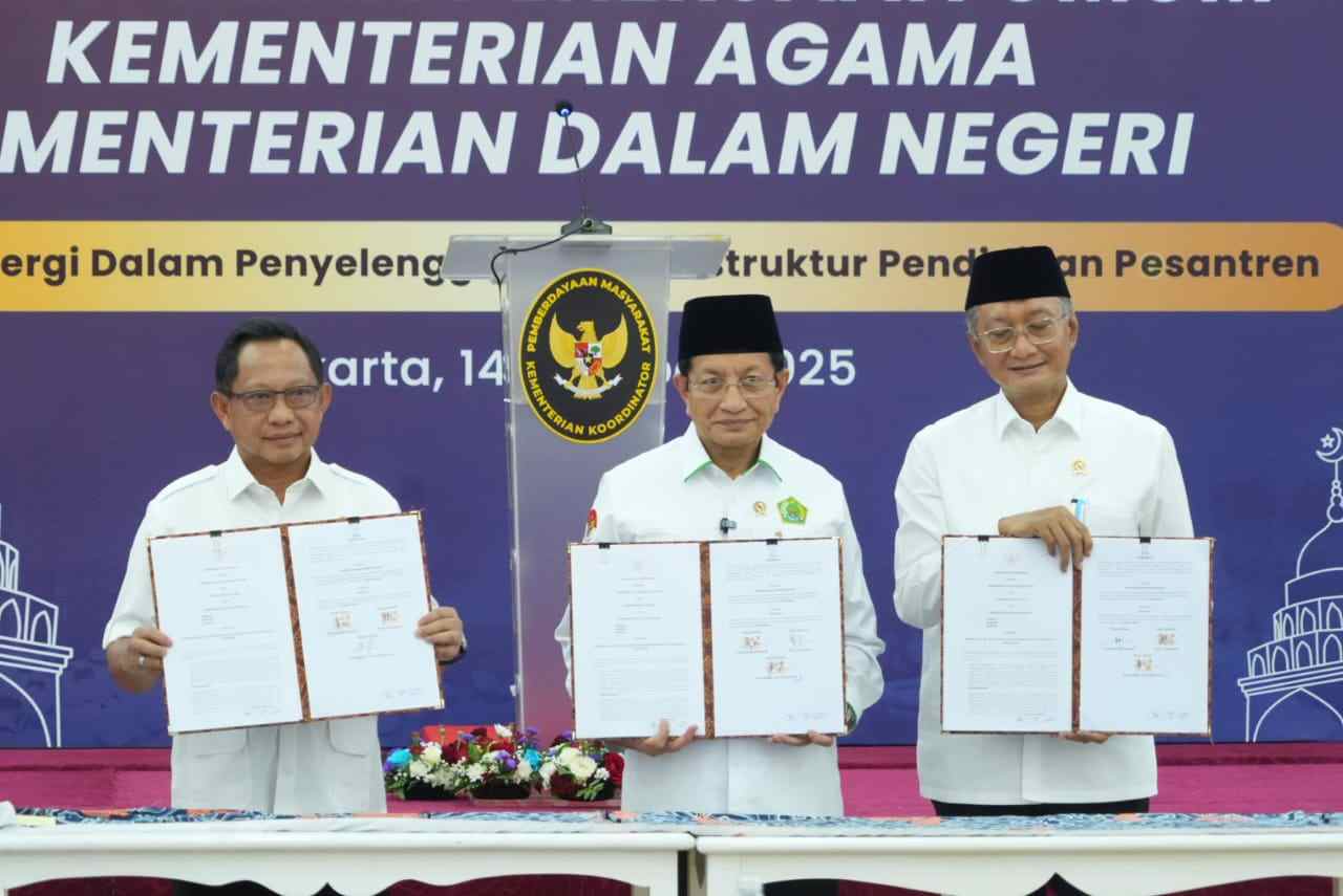 Tiga Kementerian Bersinergi Perkuat Infrastruktur Pesantren, Negara Hadir Lindungi Santri