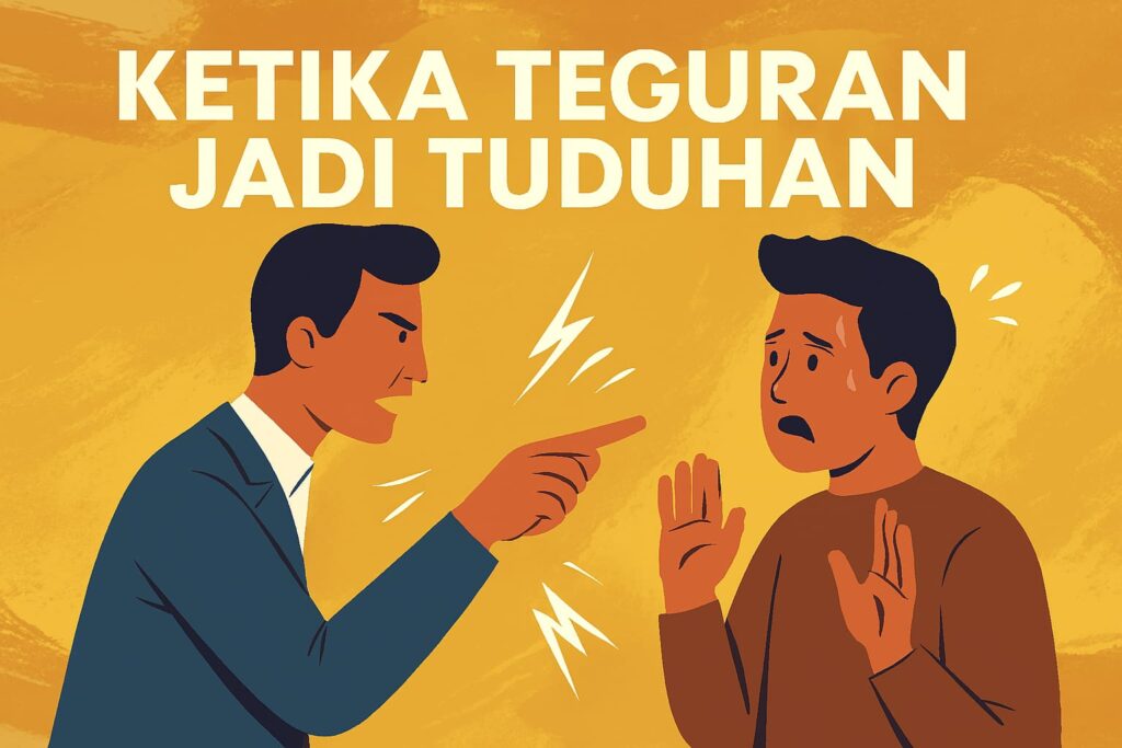 Ketika Teguran Jadi Tuduhan