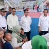 Didampingi Muhadjir, Presiden Tinjau Pengukuran dan Intervensi Serentak Pencegahan Stunting