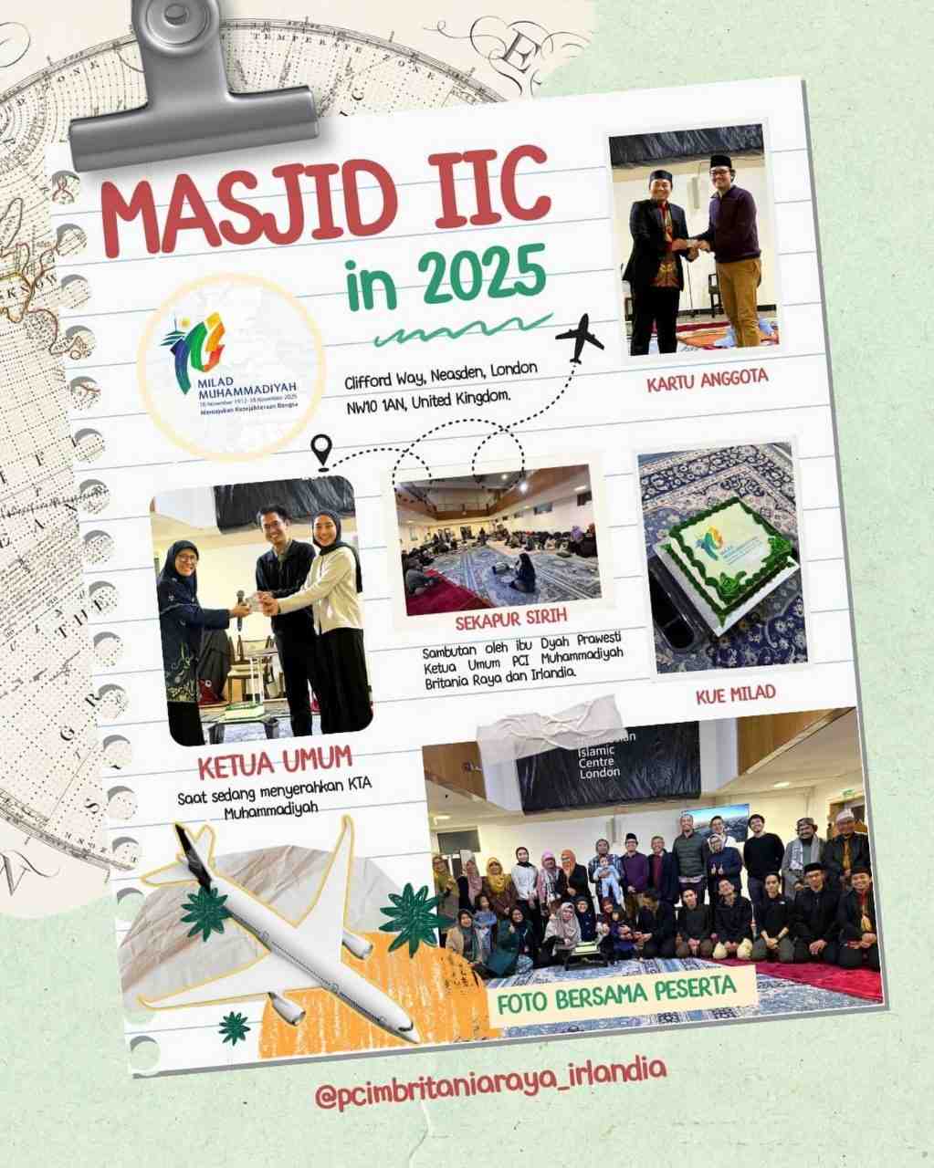 Bahagia dalam Kebersamaan: Milad ke-113 Muhammadiyah di Masjid IIC London