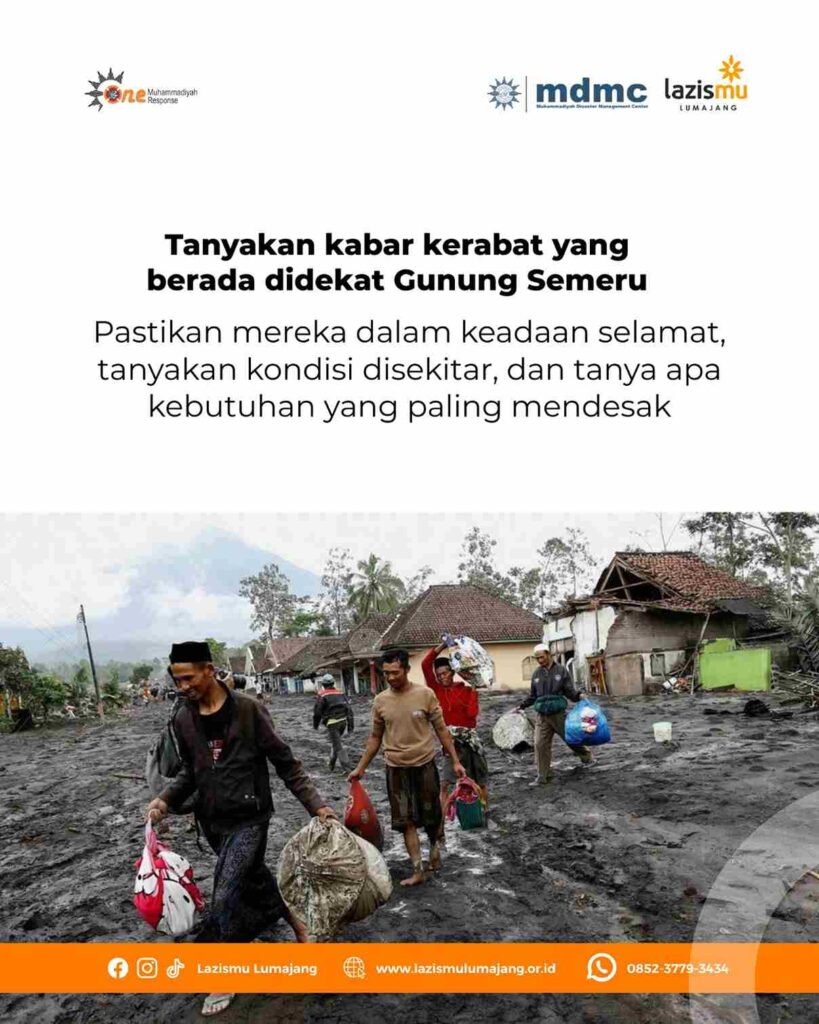 Erupsi Gunung Semeru: MDMC Lumajang Fokus pada Penyintas dan Layanan Darurat