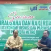 Seminar dan Rakerda MEBP Kota Metro: Perkuat dan Sinergikan Perekonomian Warga