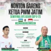 Nobar Timnas U-23 Bareng Ketua PWM Jatim