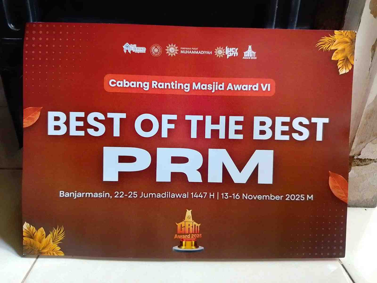 Kiprah Ranting Muhammadiyah: PRM Wage Sidoarjo Raih Gelar Best Of The Best CRM Award VI