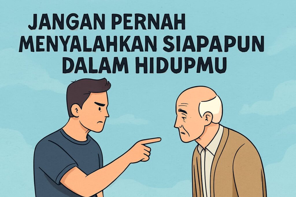 Jangan Pernah Menyalahkan Siapapun Dalam Hidupmu