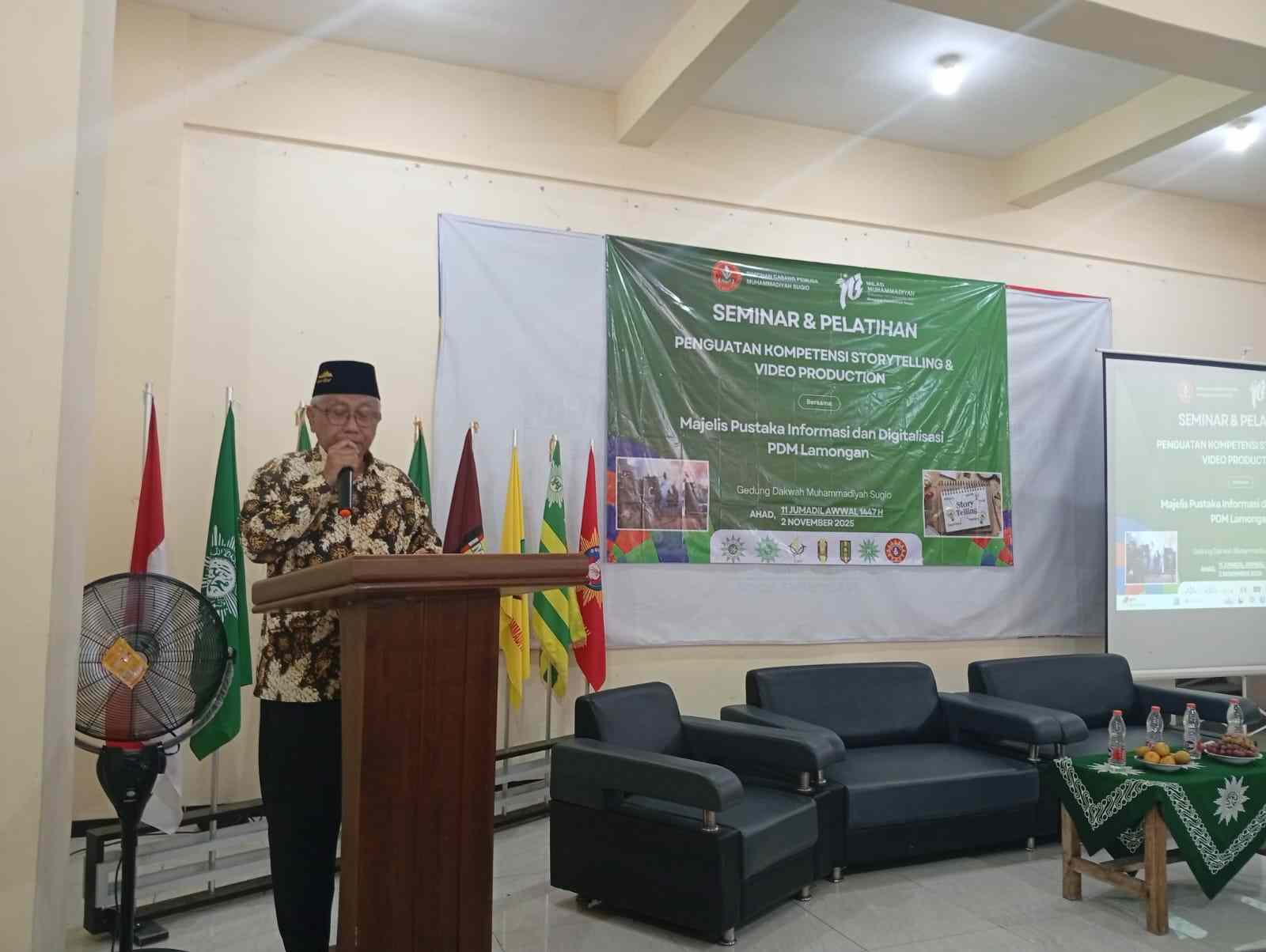 Tingkatkan Sarana Dakwah, PCPM Sugio Lamongan Gelar Pelatihan Storytelling dan Video Production