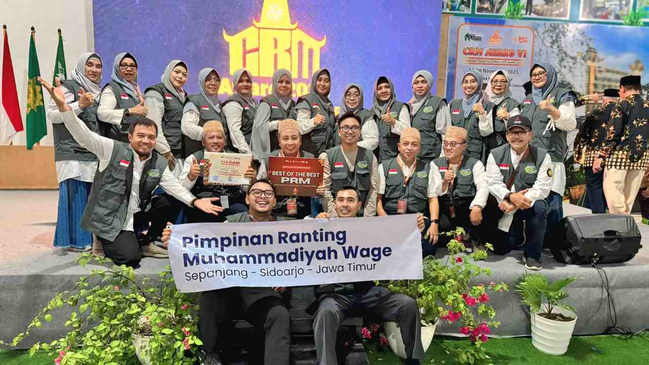 Dakwah Ranting Muhammadiyah: PRM Wage Sidoarjo Raih Gelar Best Of The Best CRM Award VI