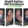 UM Surabaya Sambut 4 Wakil Rektor Baru, Begini Profil dan Perannya