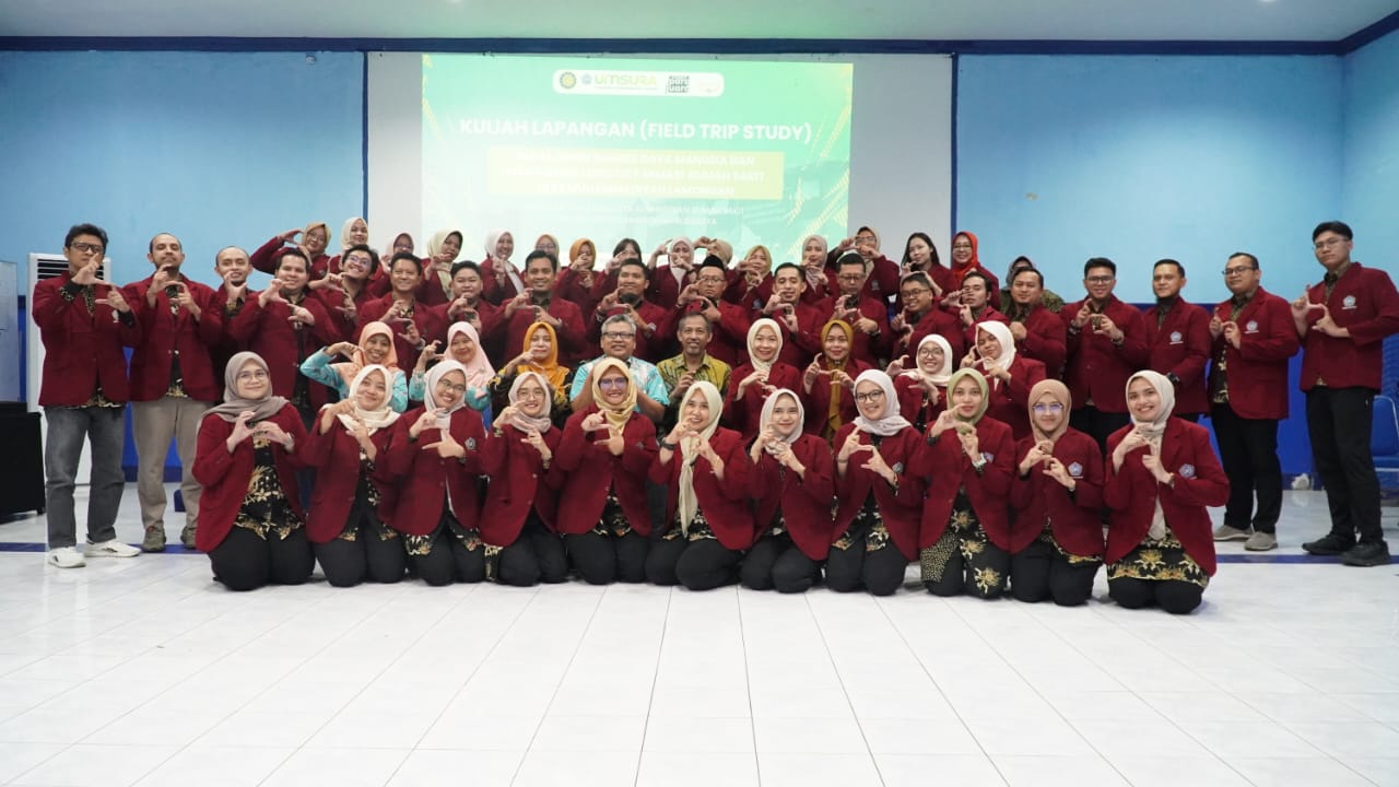 Perdalam Tata Kelola RS, Mahasiswa MARS UMSurabaya Gelar Field Trip Study di RS Muhammadiyah Lamongan