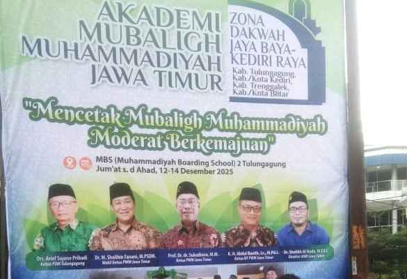 Baliho menyambut para peserta. (ist)