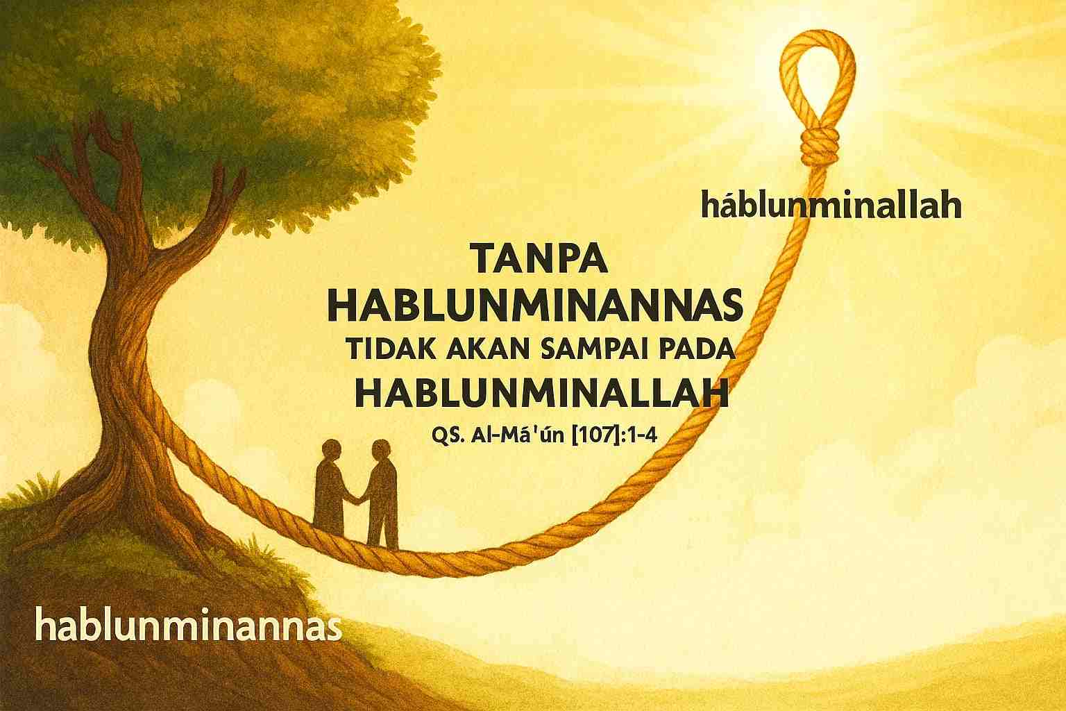 Tanpa Hablunminannas Tidak akan Sampai pada Hablunminallah