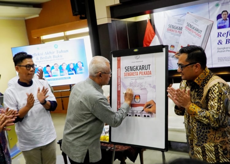 Haedar Nashir saat peluncuran Buku “Sengkarut Sengketa Pilkada”. (ist)
