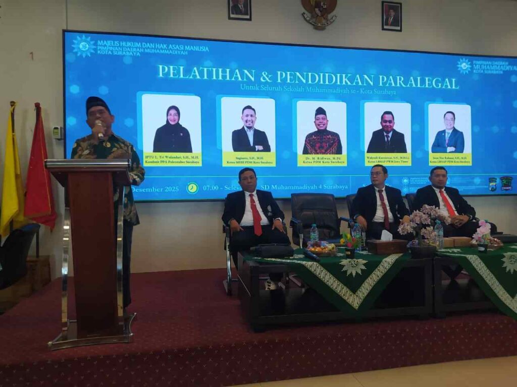 MHH PDM Surabaya Gelar Pelatihan Paralegal: Bekali Guru Hadapi Potensi Kasus Hukum di Sekolah
