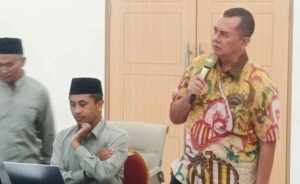 Muhammad Budi Pahlawan memaparkan program tahun 2026. (nun)