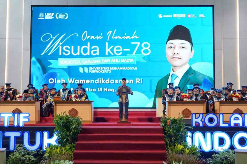 Dari Kampus ke Masyarakat: Pesan Kebangsaan Wamen Dikdasmen RI pada Wisuda ke-78 UMP