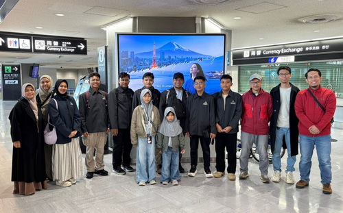 Delegasi Madrasah Mu’allimin Muhammadiyah Yogyakarta saat datang di Jepang. (ist)
