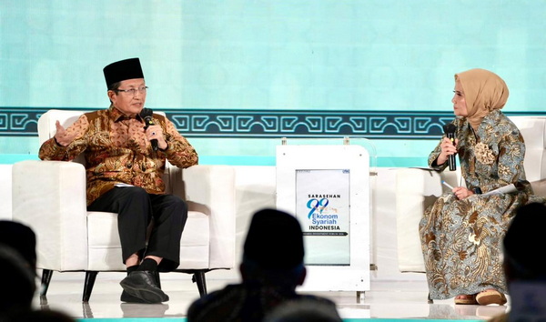 Menag Nasaruddin Umar dalam sarasehan 99 ekonom syariah Indonesia. (ist)