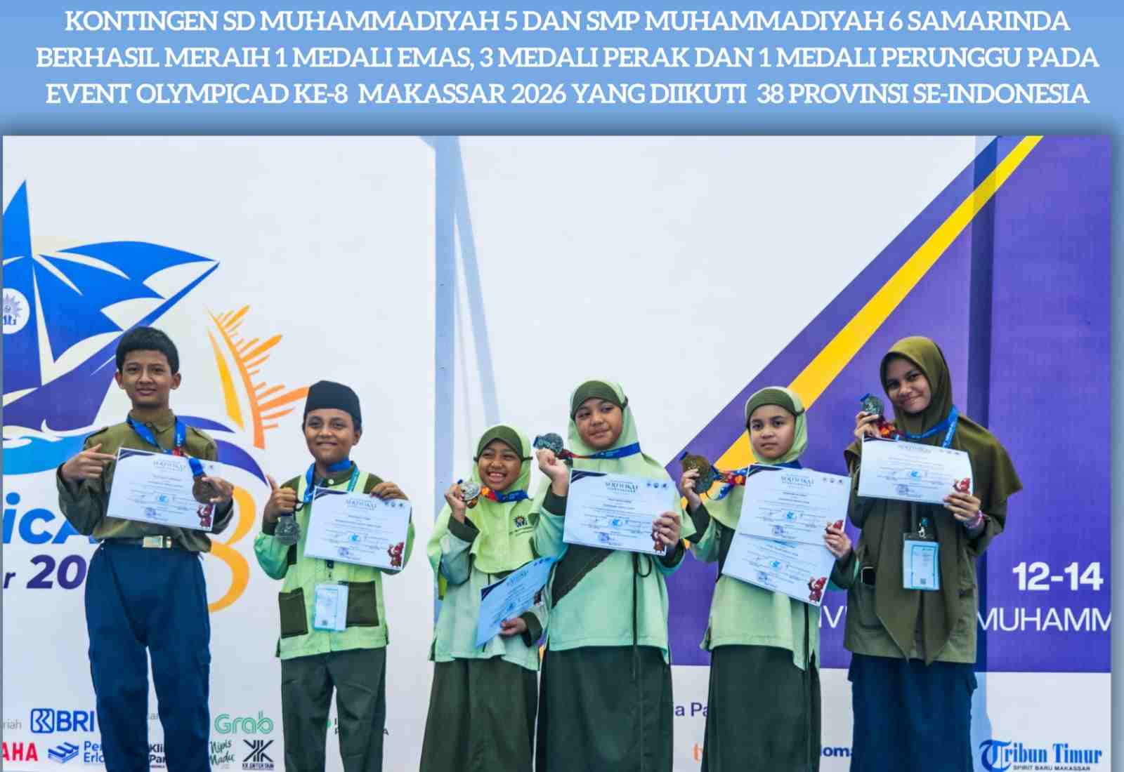 Lompatan Prestasi! Kontingen Muhammadiyah Kaltim Borong 25 Medali di Olimpicad VIII