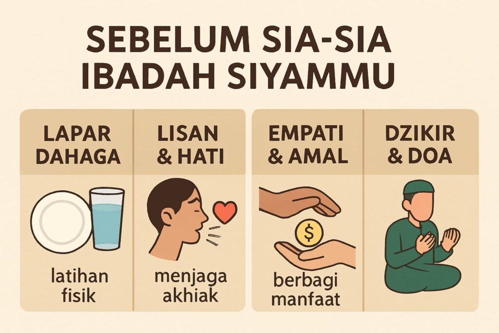 Sebelum Sia-Sia Ibadah Siyammu