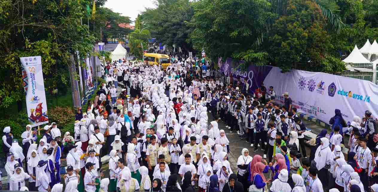 Semarak OlimpicADVIII, Ribuan Pelajar Ikuti Senam Anak Indonesia Hebat