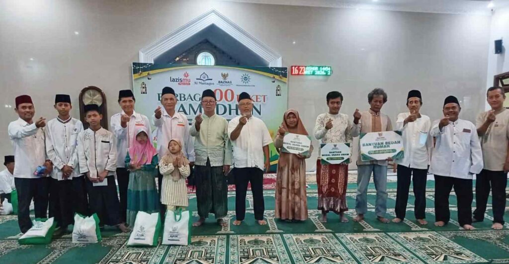 Gandeng LAZISMU dan BAZNAS Nganjuk, Masjid Al Muttaqien Gelar Berbagi Berkah Ramadan