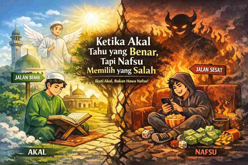 Ketika Akal Tahu yang Benar, Tapi Nafsu Memilih yang Salah