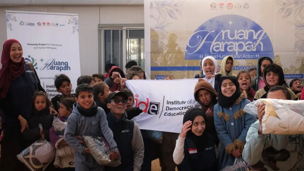 Mahasiswa Indonesia yang tergabung dalam Perhimpunan Pelajar Indonesia (PPI) Dunia membuat langkah kemanusiaan yang menyasar pengungsi Palestina dan Suriah di Yordania.(Foto: PPI Dunia)