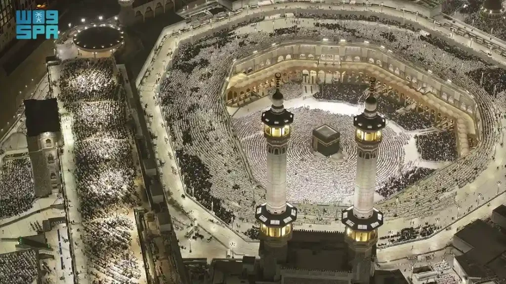 Salat tarawih terakhir di Masjidil Haram. (SPA)