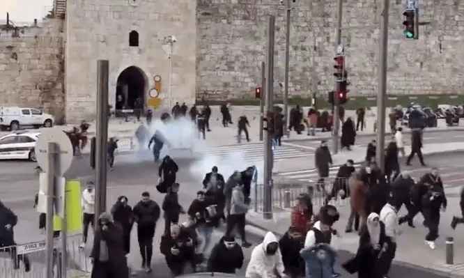 Detik-detik ketika warga Palestina dihadang dan diserang oleh pasukan penjajah Zionis Israel. (warfa)