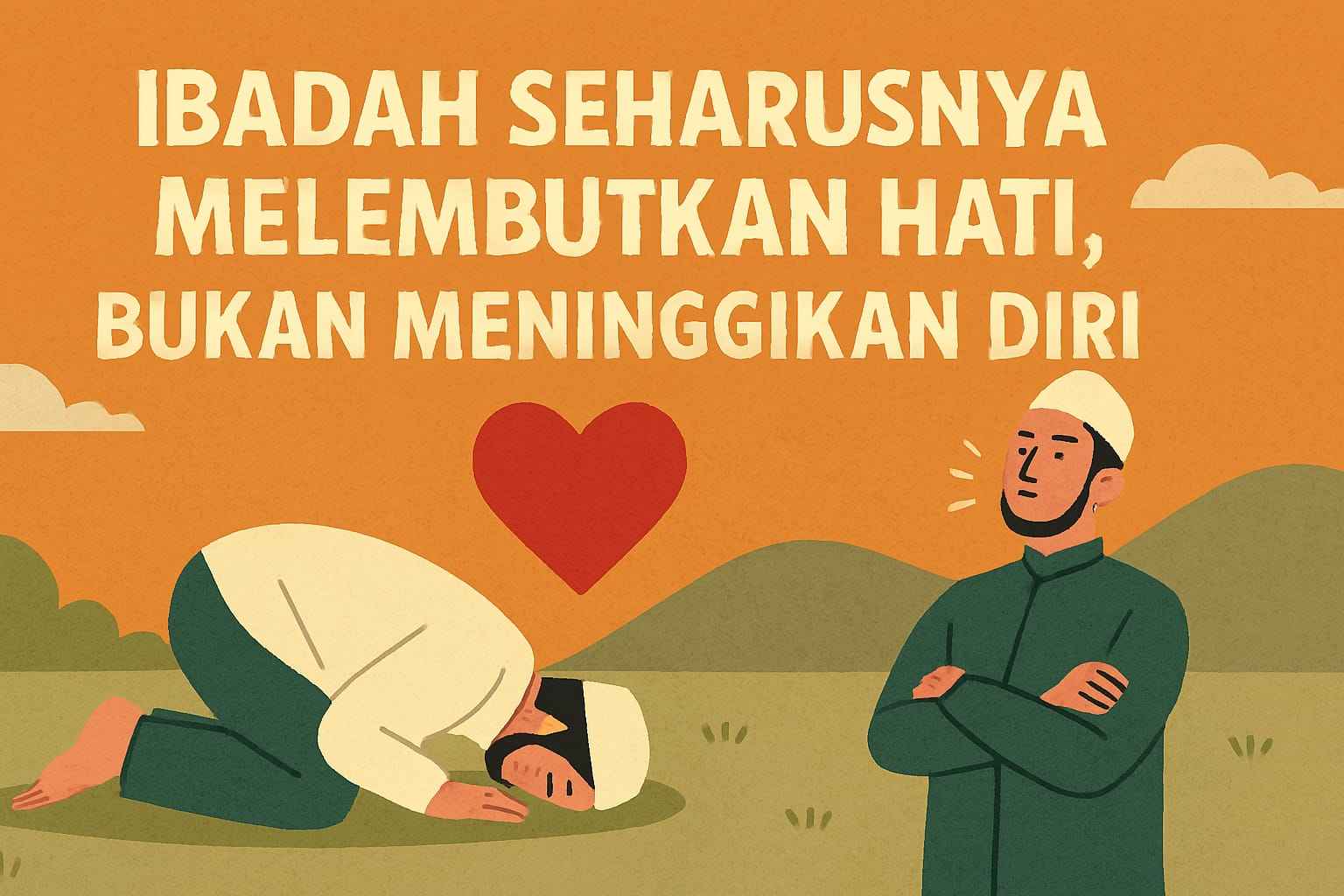 Ibadah Seharusnya Melembutkan Hati, Bukan Meninggikan Diri