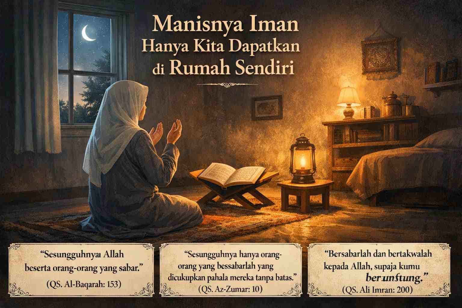 Manisnya Iman Hanya Kita Dapatkan di Rumah Sendiri