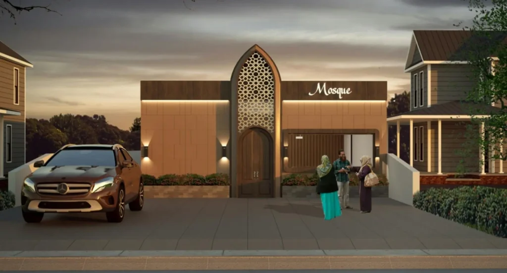 Desain Masjid Al-Ikhlas Centre di Edmonton, Alberta, Kanada Utara, sedang dibangun Indonesian Muslim Community of Edmonton (IMCE) bersama Cinta Quran Foundation. (ist)