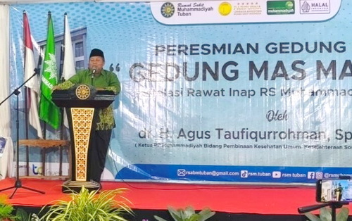 Ketua Pimpinan Pusat (PP) Muhammadiyah, dr. Agus Taufiqurrahman, saat memberikan sambutan. (ist)