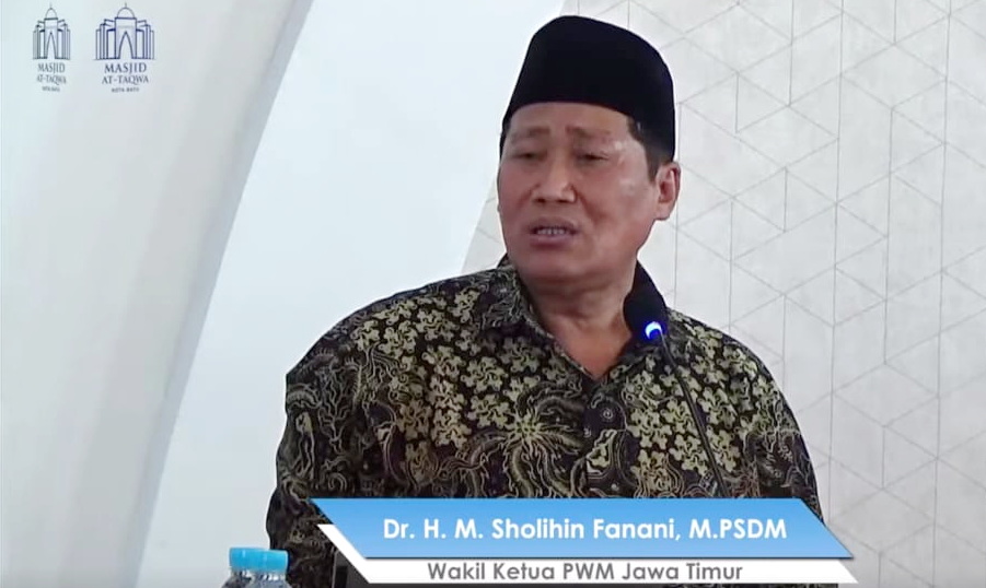 Dr. H.M. Sholihin Fanani, M.PSDM, Wakil Ketua Pimpinan Wilayah Muhammadiyah (PWM) Jawa Timur.