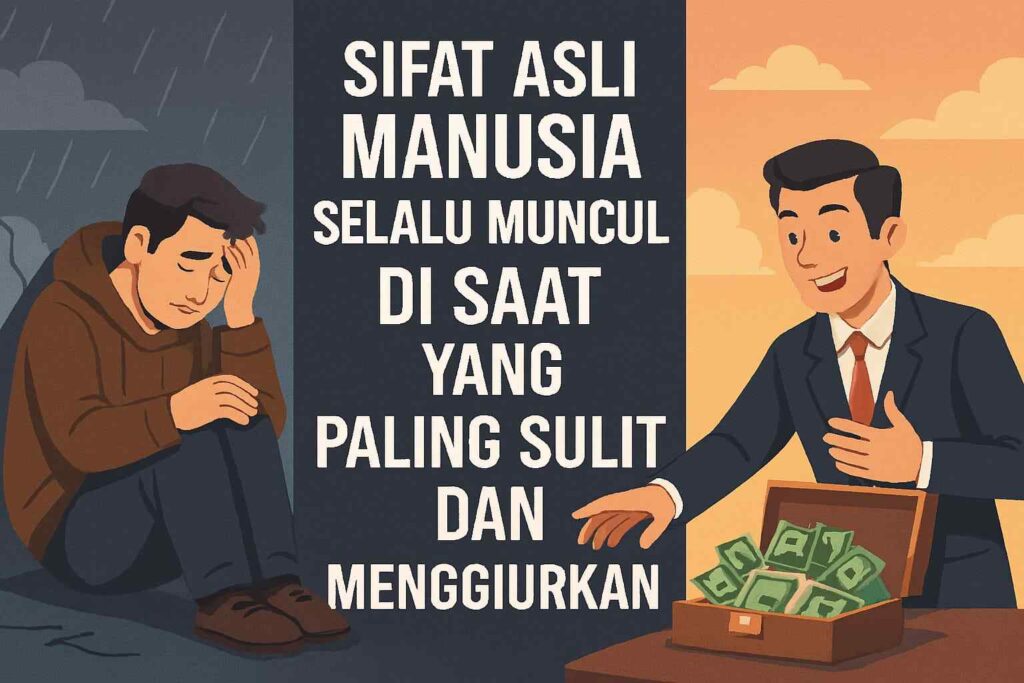 Sifat Asli Manusia Selalu Muncul di Saat Yang Paling Sulit dan Menggiurkan