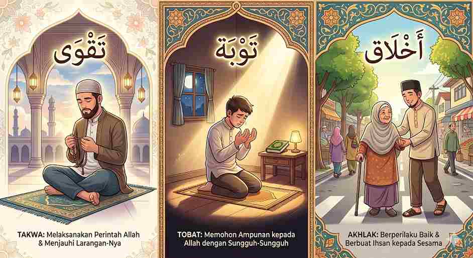 Tiga Wasiat Nabi Kepada Muadz bin Jabal