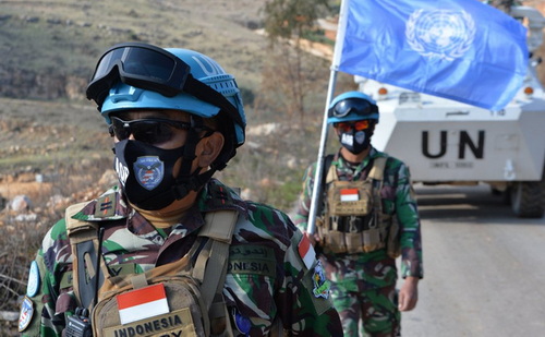 Pasukan TNI yang tergabung dalam misi perdamaian PBB. (ist)